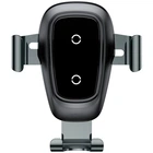 Автомобильный держатель + беспроводное зарядное устройство Baseus Metal Wireless Charger Gravity Car Mount Tarnish (WXYL-B0A) [64547]