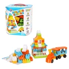 Конструктор "Building Blocks" 90 деталей голубой ТехноК (6573)
