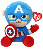 Maskotka Ty Original Beanie Babies Soft Marvel Captain America 20 cm (8421440023)