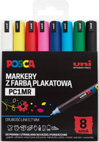 Zestaw markerów wielokolorowych Uni Posca PC-1MR 8 szt (5906340928309)