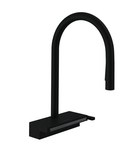 Змішувач для кухонної мийки з висувним душем HANSGROHE AQUNO SELECT M81 73831670, чорний матовий