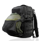 Тактичний наплічник DM20 Ukrarmor на 20 л. Cordura 1000D. Кріплення Molle. Чорний 28 х 15 х 40 див.