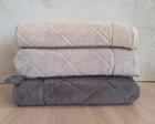 Набор турецких махровых полотенец Cestepe MicroCotton Premium 3 штуки 70x140 Eva 2 плотность 600 г/м2