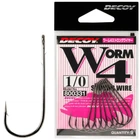 Крючок Decoy Worm4 Strong Wire 1/0. 9 шт/уп