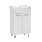 Тумба із умивальником ROZZY JENORI SOFT 60x75x45см на підлогу біла RJFU044-0160WHSET(RJFU044-0160WH + 101960UA)