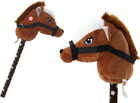 Конячка з паличкою Leantoys Hobby Horse Shorthair з музикою Темно-коричнева (5905991009139)