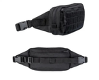 Поясная сумка бананка Mil-Tec Molle Fanny Pack черный 13512502