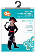 Strój karnawałowy Godan Piratka z czaszką 110-120 cm (5901238657774)