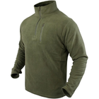 Кофта Condor-Clothing Quarter Zip Pullover. M. Olive drab