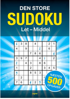 Головоломка Legind Big Sudoko від легкої до середньої складності 500 завдань (9788775372669)