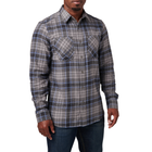 Сорочка тактична 5.11 Tactical Silverwood Flannel Plaid Long Sleeve Shirt Overcast Grey Plaid S (72173-1111)