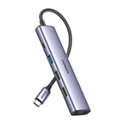 USB-C Хаб 5 in 1 UGREEN CM478 HUB для MacBook Pro Air USB 3.0, 2xUSB 2.0 HDMI 4K с дополнительным питанием USB Type-C PD 100 Вт Grey (15495)