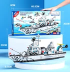 Конструктор Военный корабль 1560 деталей Lele Brother
