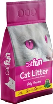 Наповнювач Catfun бентонітовий для котячих туалетів з ароматом дитячої присипки 10 л (8683655071490)
