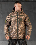 Тактична зимова куртка SoftShell Omni-Heat до -20 S піксель (89431)