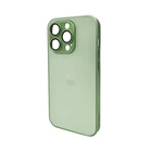 Защитный чехол-накладка AG Glass Matt Frame для Apple iPhone 14 Pro Light Green (AGMattFrameiP14PLGreen)