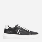 Sneakersy damskie skórzane Calvin Klein Jeans YW0YW00823BDS 39 Czarne z białym (8720107390386)