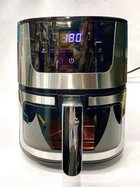 Rainberg RB-2268.Мощная фритюрница без масла 8 л. Сенсорная аэрофритюрница Аэрогриль мультипечь для дома 4200