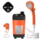 Портативный душ Lixada на 6000 mAh Оранжевый (00282)