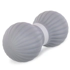 Мяч массажный двойной для мфр и самомассажа Zelart Duoball 0728 размер 14х6,5 см Grey
