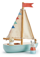 Żaglówka drewniana Tender Leaf TL8382 Sailaway Boat (191856083825)