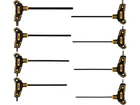 Набор ключей шестигранных VOREL 56649: тип "Т", HEX 2.5-10 мм, L= 100-200 мм, Cr-V 6150, 8 шт