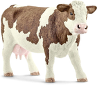 Figurka do gry Schleich Krowa rasy simentalskiej 7.5 cm (4059433406015)