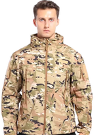 Куртка водонепроникна SOFTSHELL із флісом Solve Multicam KT6000806 розмір XL