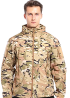 Куртка водонепроникна SOFTSHELL із флісом Solve Multicam KT6000806 розмір 2XL