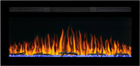 Электрокамин настенный / встраиваемый ArtiFlame AF37WR с 3D эффектом пламени, обогревом и звуком горения огня