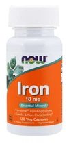 Залізо 18 мг 120 капс - NOW Foods