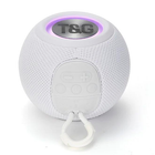Портативная Bluetooth колонка TG337 с RGB подсветкой и функцией громкой связи, радио, белая