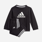 Dres chłopięcy (bluza bez kaptura + spodnie) adidas I Bos Jog Ft GM8977 98 cm Czarny (4062065376274)