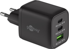 Ładowarka do telefonów Goobay 65 W USB-A USB-C PD GaN Black (4040849647536)