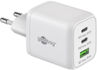 Зарядний пристрій для телефона Goobay 65 W USB-A USB-C PD GaN White (4040849647543)