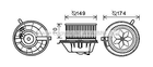 VN8342 AVA Вентилятор салону AUDI, VW (вир-во AVA) Ava (VN8342)