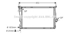 BWA2278 AVA радіатор охолодження двигуна 3 E46 1.6/3.0 Ava (BWA2278)