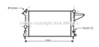 OLA2161 AVA Радіатор охолодження двигуна VECTRA A 1.4/1.6 MT 88-95 (Ava) Ava (OLA2161)