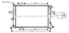 OLA2252 AVA Радіатор охолодження двиг. ASTRA G 1.7 TD 98- Ava (OLA2252)