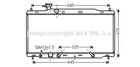 HD2269 AVA Радіатор охолодження CRV 2.4i MT/AT(вир-во AVA) Ava (HD2269)