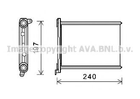 RT6569 AVA Радіатор опалення RENAULT GRAND SCENIC (2009) 1.5 DCI Ava (RT6569)