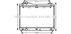 SZ2104 AVA радіатор охолодження Grand Vitara II 2.0/2.4 05- Ava (SZ2104)