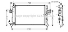 OLA2380 AVA Радіатор охолодження двигуна CORSAC 13/7CDTi MT/AT 03- (Ava) Ava (OLA2380)