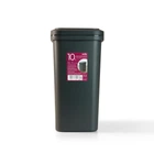 Відро для сміття MVM з кришкою BIN-04 10 л Антрацит (BIN-04 10L ANTHRACITE)