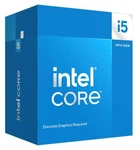 Процесор Intel Core i5 (LGA1700) i5-14400F, Box, 10x2.5 GHz (Turbo Boost 4.7 GHz, 16 потоків), L3 20Mb Smart Cache, Raptor Lake, 7 nm, TDP 65 Вт (BX8071514400F)