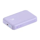 Павербанк с беспроводной зарядкой Qi 15W Baseus Magnetic Mini 10000mAh 20W 2в1 QC3.0+PD3.0 (PPCX110105) Фіолетовий