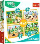 Puzzle Trefl Rodzina Treflikow Trefliki na wakacjach 4 w 1 207 elementów (5900511346237)