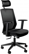 Fotel biurowy ergonomiczny Esta FS02-1H Black (5908242402741)