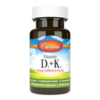 Витамины и минералы Carlson Labs Vitamin D3 + K2, 60 вегакапсул