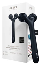 Электронный ультразвуковой ролик для лица GESKE Sonic Facial Roller 4в1 black